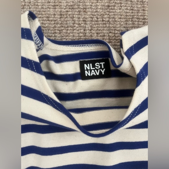 NLST Navy Striped Knit Dress - Picture 2 of 5